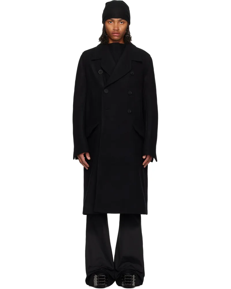 Rick Owens Black Concordians Officer Coat 09