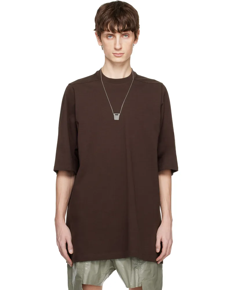 Rick Owens Brown Hollywood Jumbo SS T-shirt 14