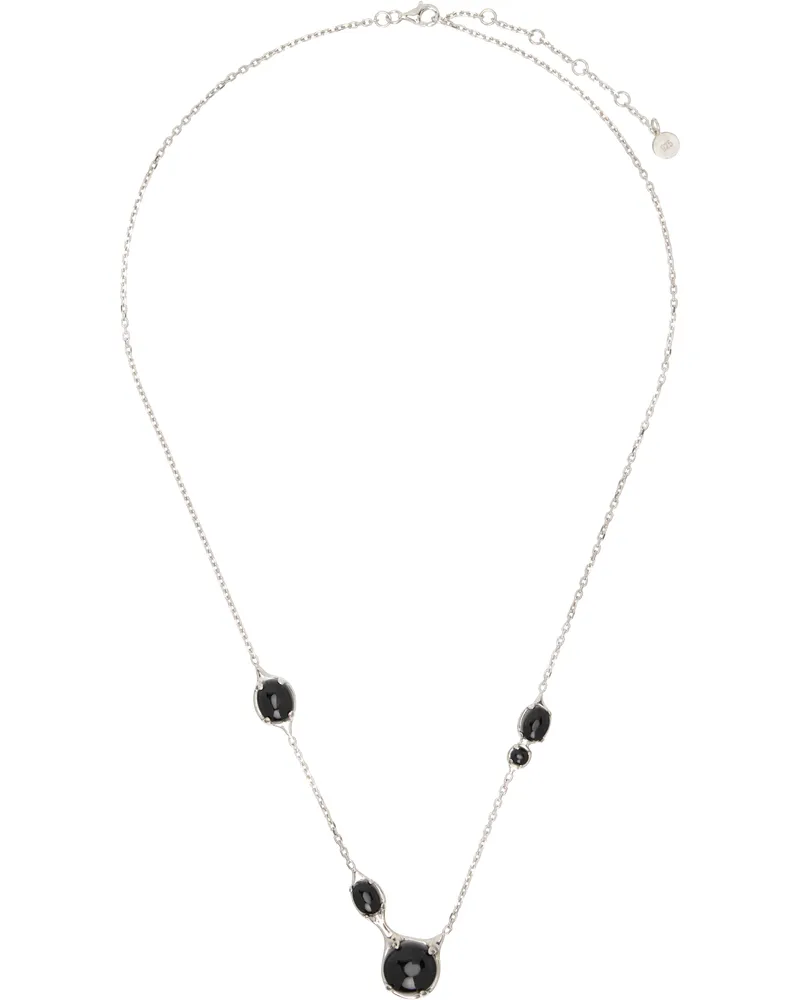 Alan Crocetti Droplet Necklace Rhodium