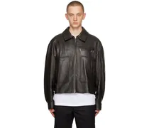 Brown Hardware Leather Jacket
