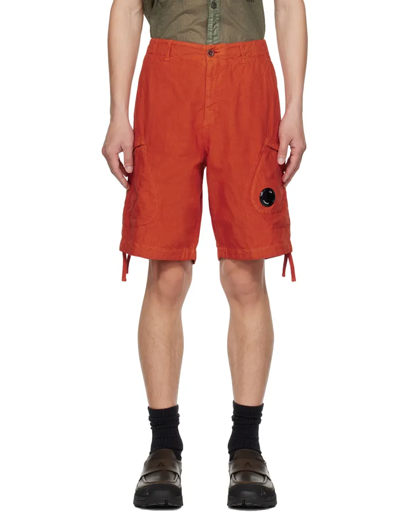 C.P. Company Orange Light Shorts 439