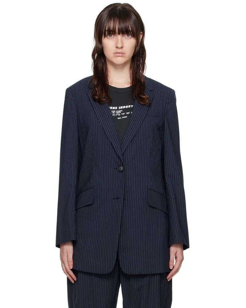 Rag & Bone Navy & White Charles Blazer Salstrp
