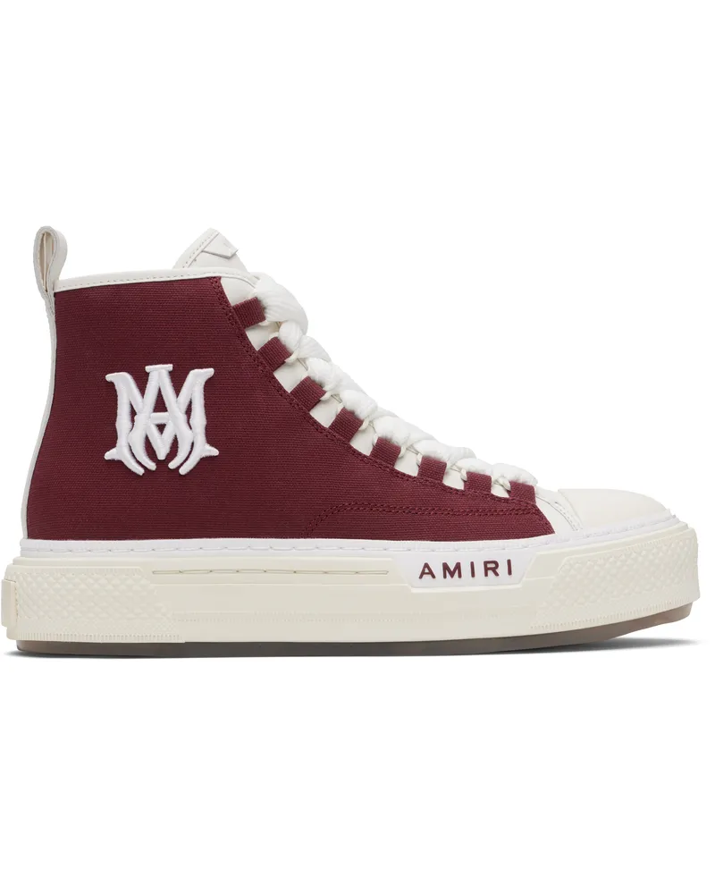 Amiri Burgundy Court Hi Sneakers Wine