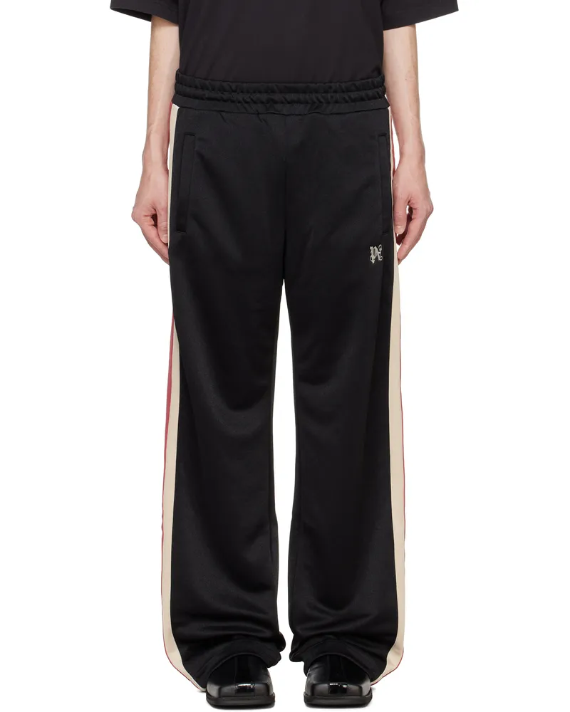 Palm Angels Black Monogram Track Pants Black
