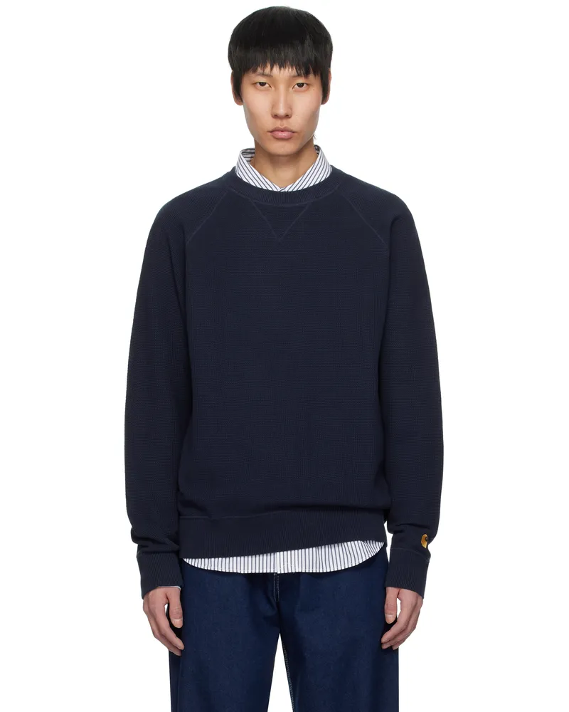 Carhartt WIP Navy Chase Sweater 2mzxx