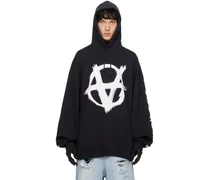 Black Double Anarchy Hoodie