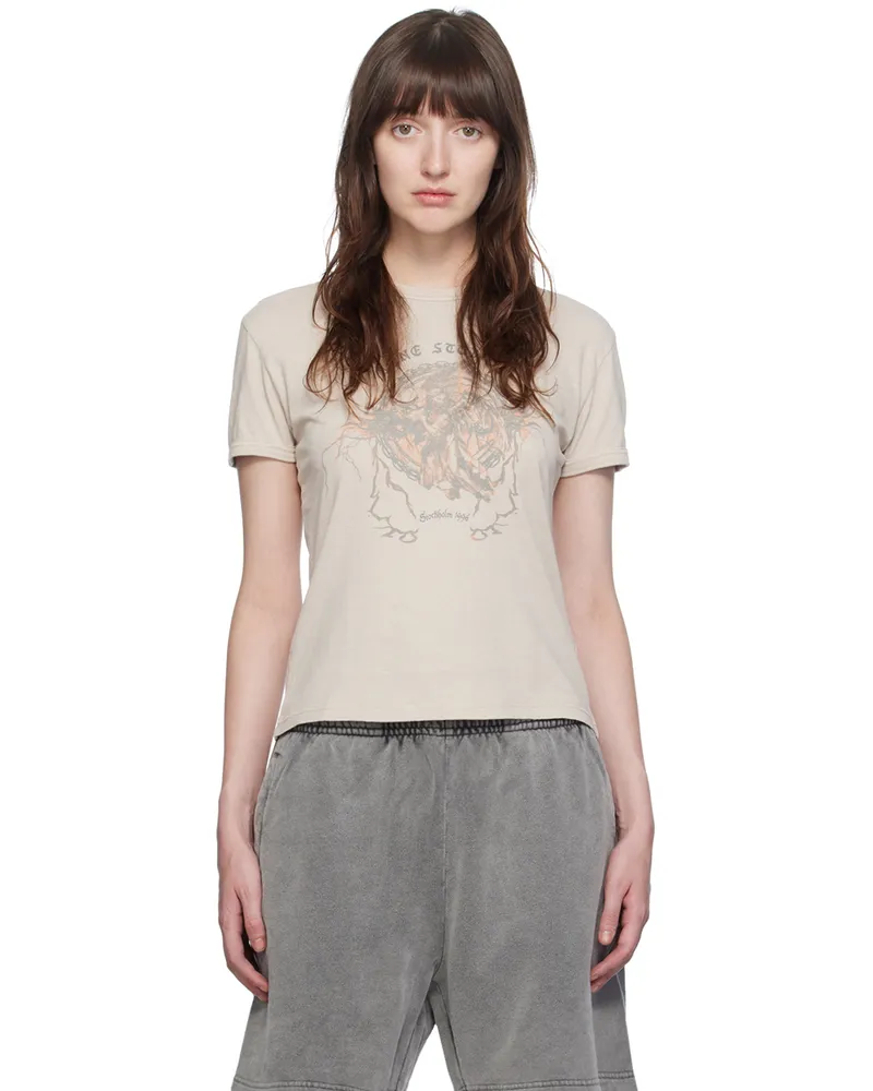 Acne Studios Gray Printed T-Shirt Djo