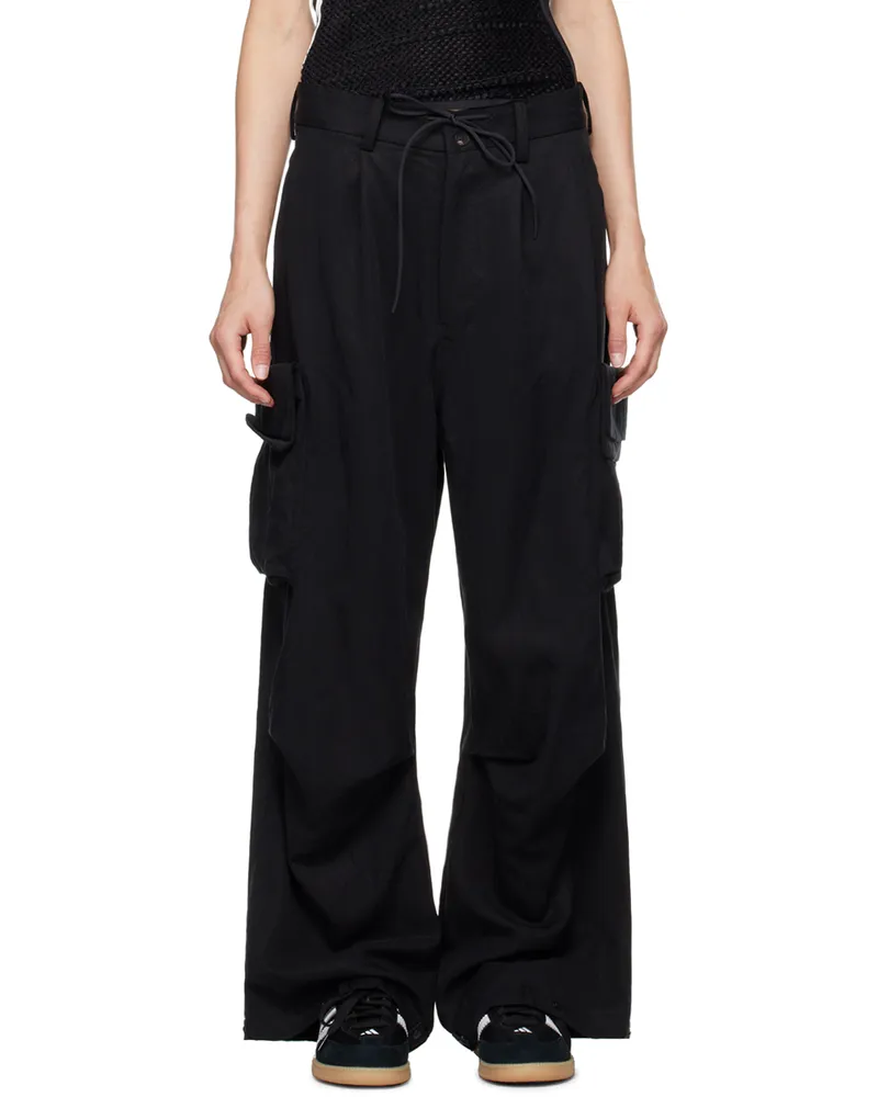 Y-3 Black Cuff CRGO Trousers Black