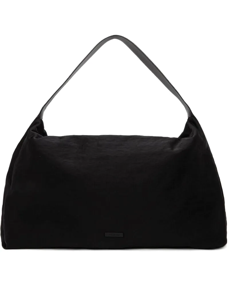 Fear of God Black Nylon Leather Tote Black