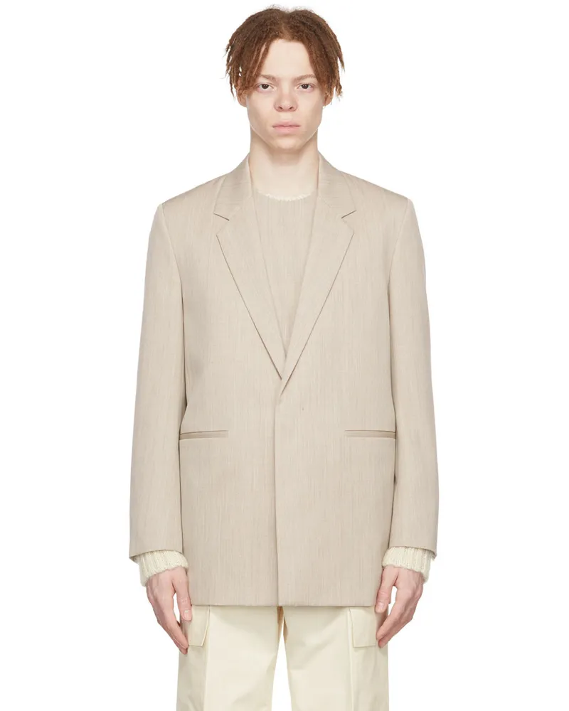 Jil Sander SSENSE Exclusive Beige Wool Blazer 252