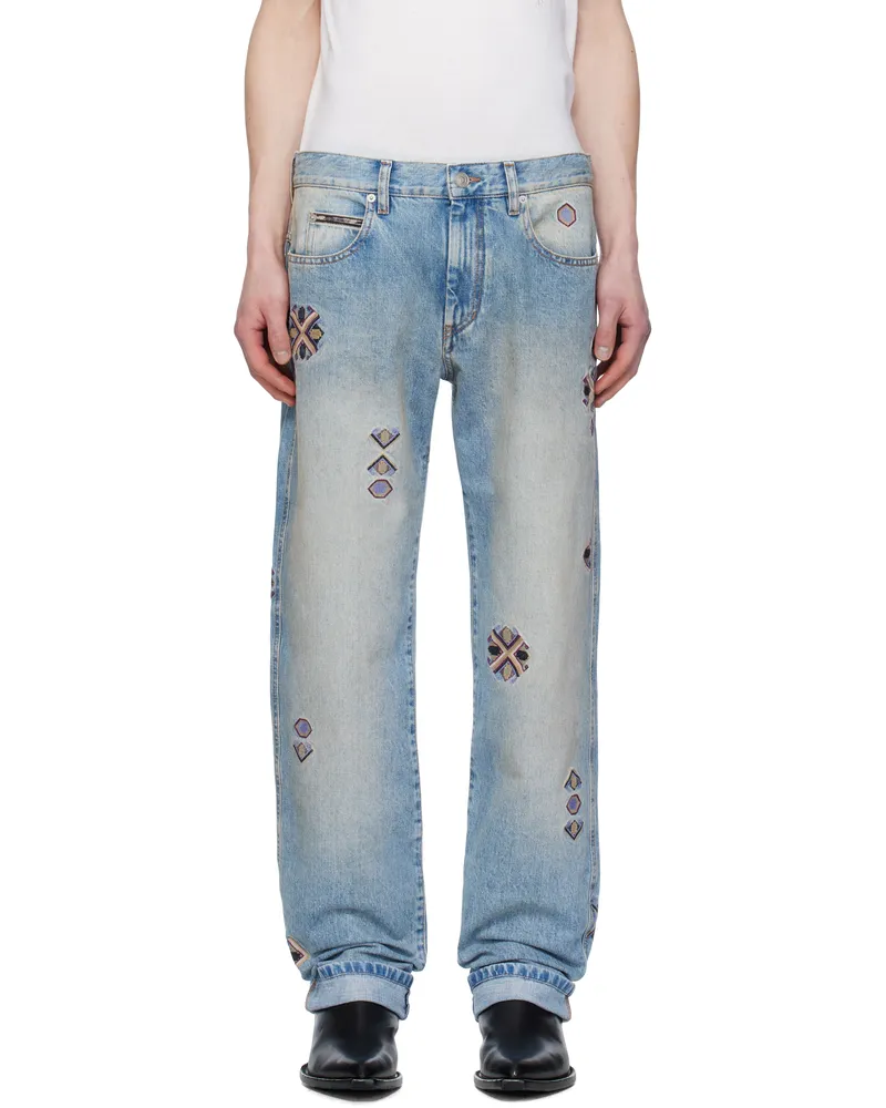 Isabel Marant Blue Lewys Jeans Blue