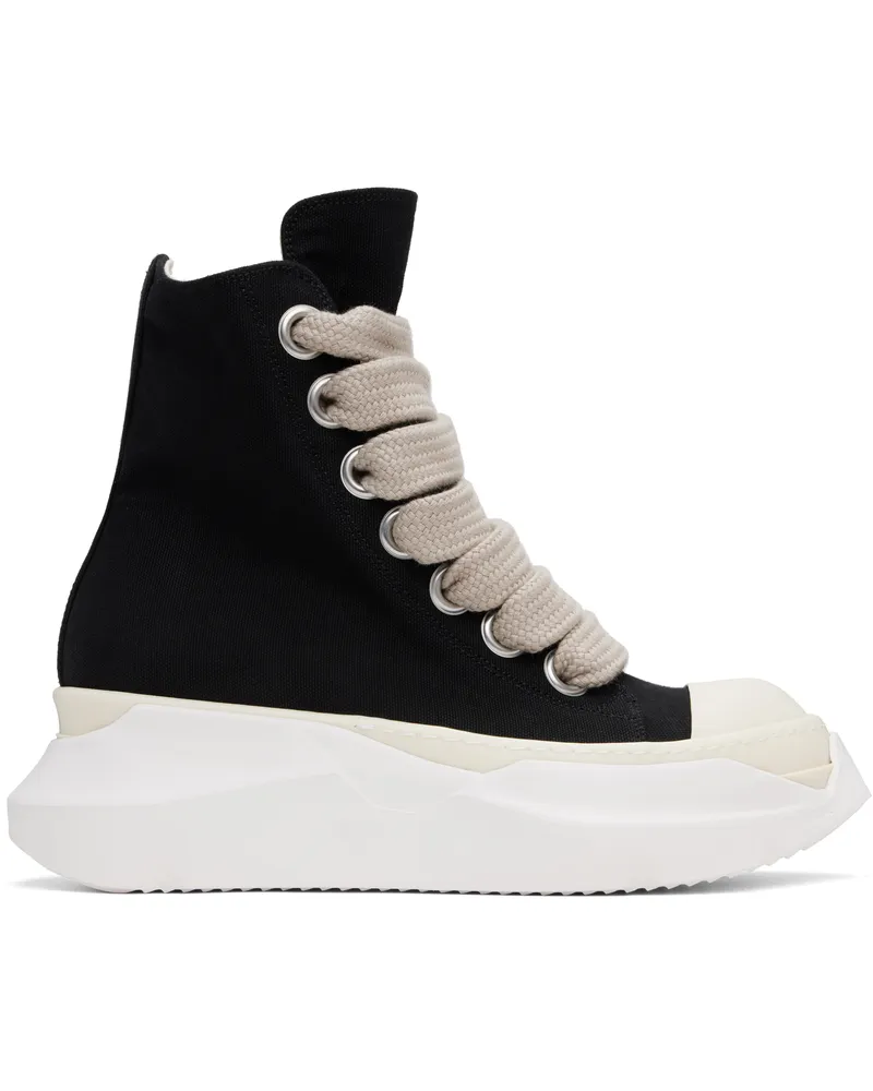 DRKSHDW by Rick Owens Black Hollywood Jumbo Laces Abstract Sneaks Sneakers 911