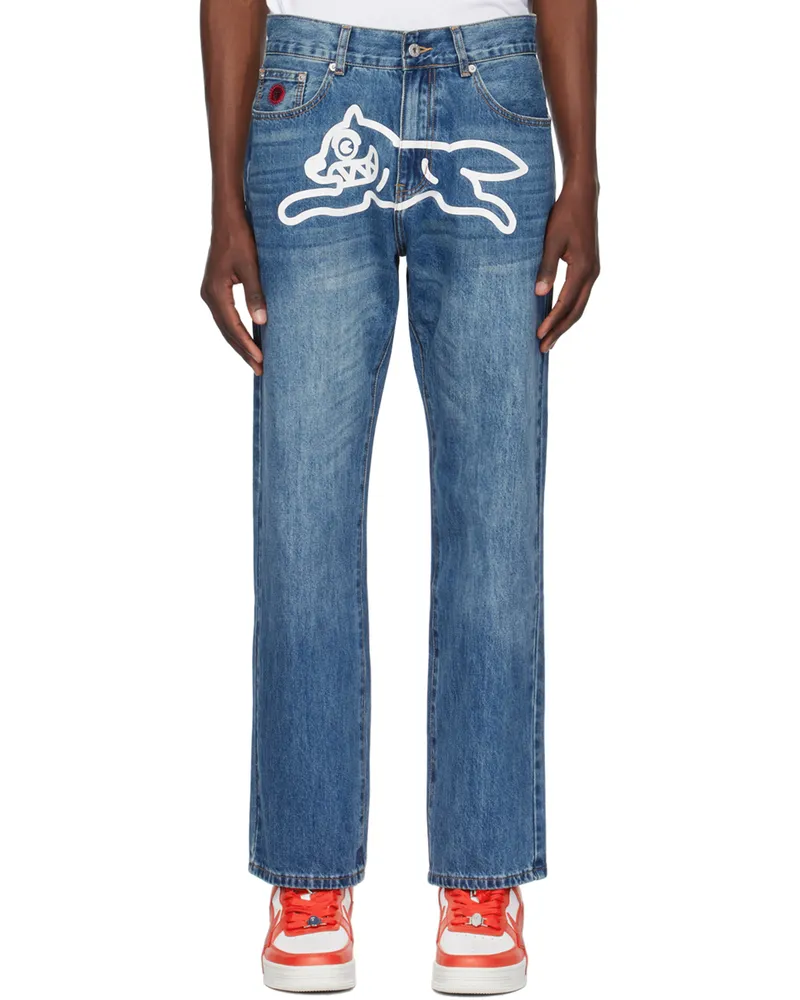 ICECREAM Indigo Running Dog Jeans Indigo
