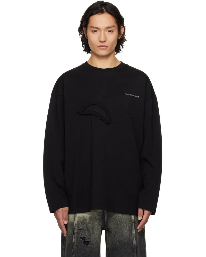 Feng Chen Wang Black Oversized 2in1 T-shirt Black