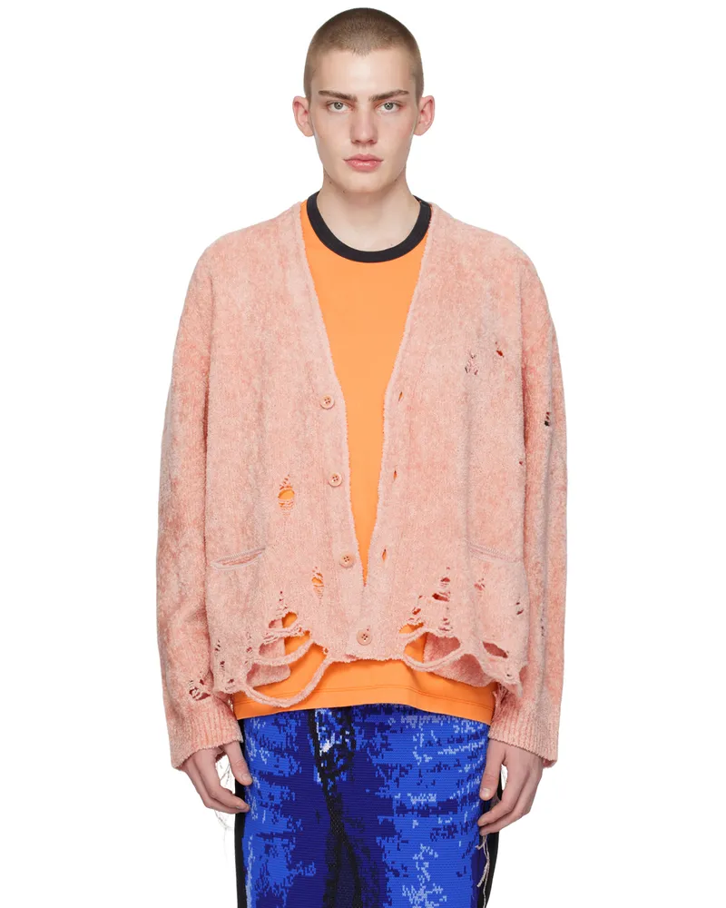 Doublet Pink Embroidered Cardigan Pink