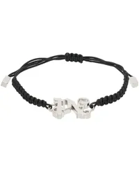 Palm Angels Black PA Monogram Bracelet Black