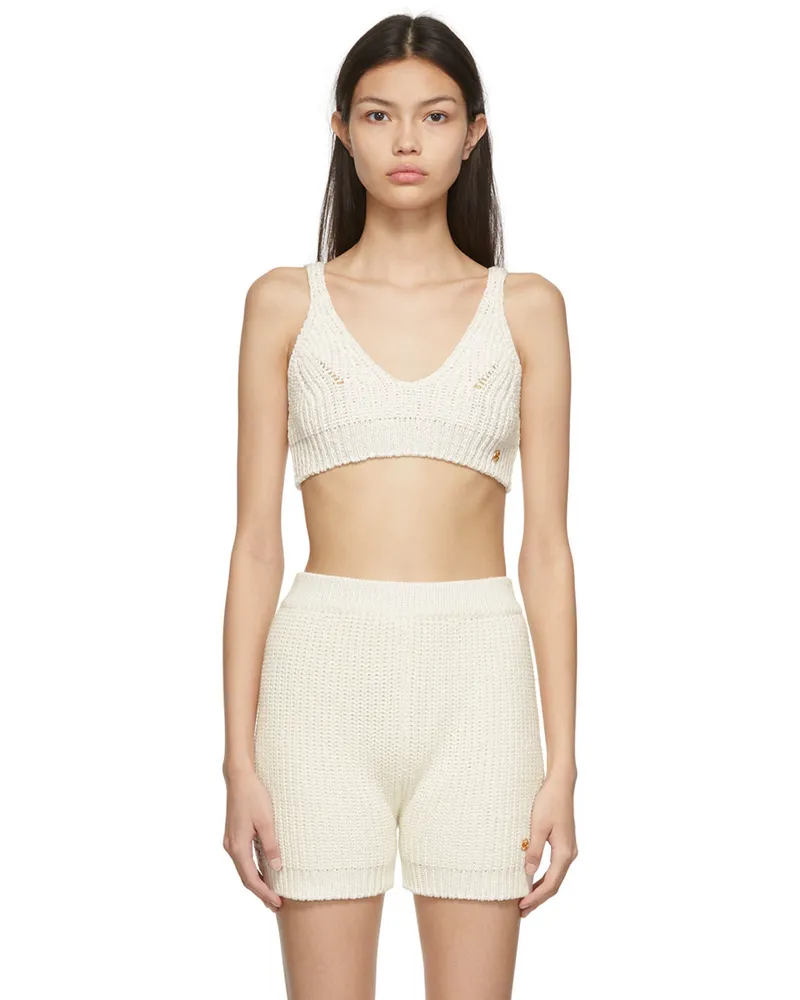 RECTO Off-White Tape Yarn Beach Tank Top Off