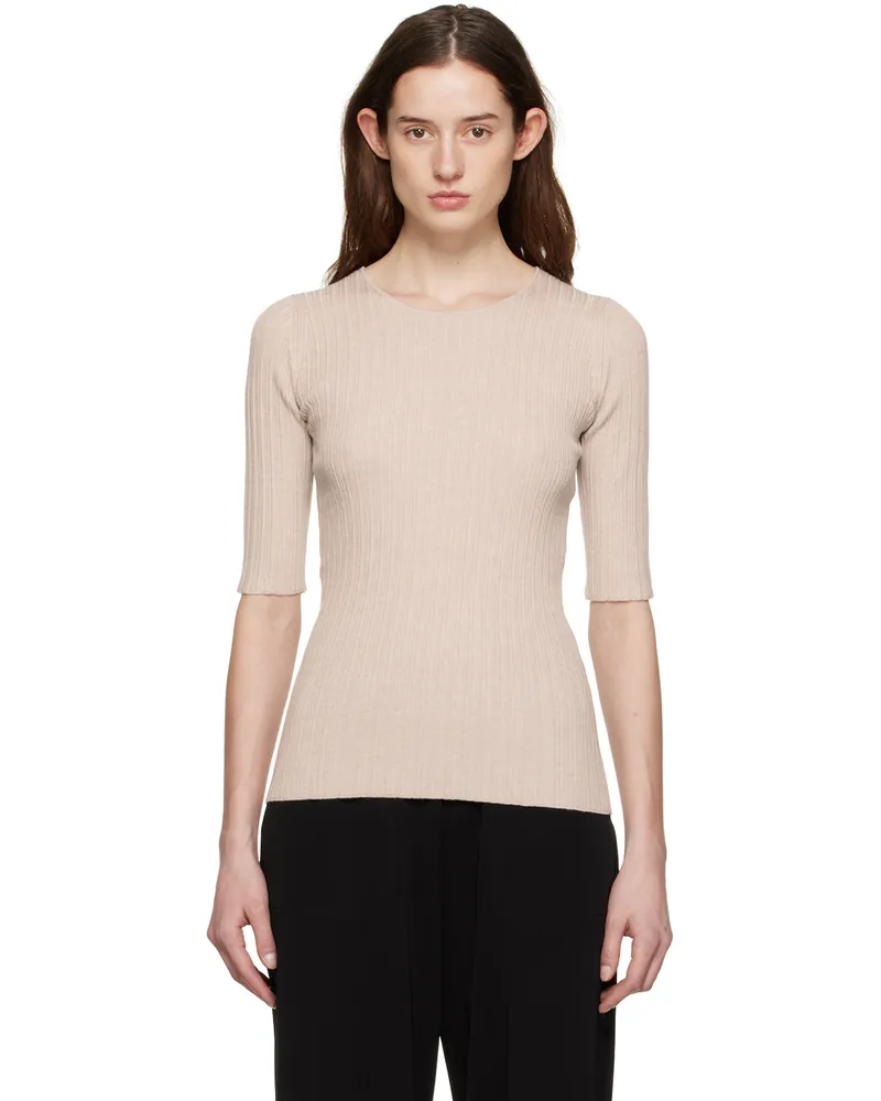 By Malene Birger Beige Blaise T-Shirt 160