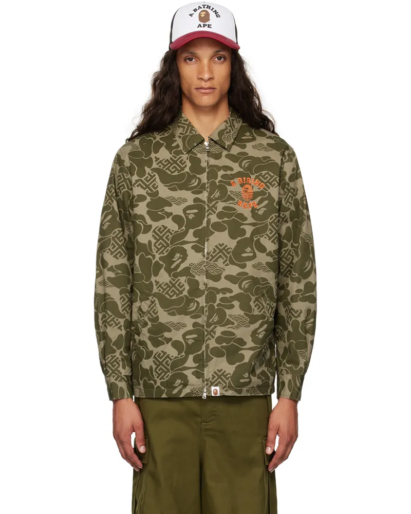 BAPE Khaki Asia Camo Jacket Olive