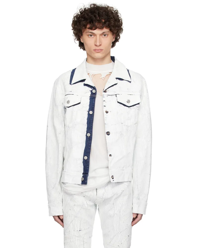 Maison Margiela White Sports Denim Jacket 961