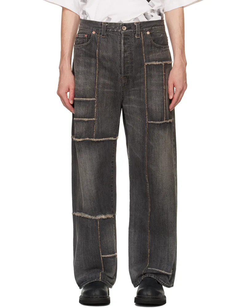 Doublet Black Frankenstein Cutting Jeans Black