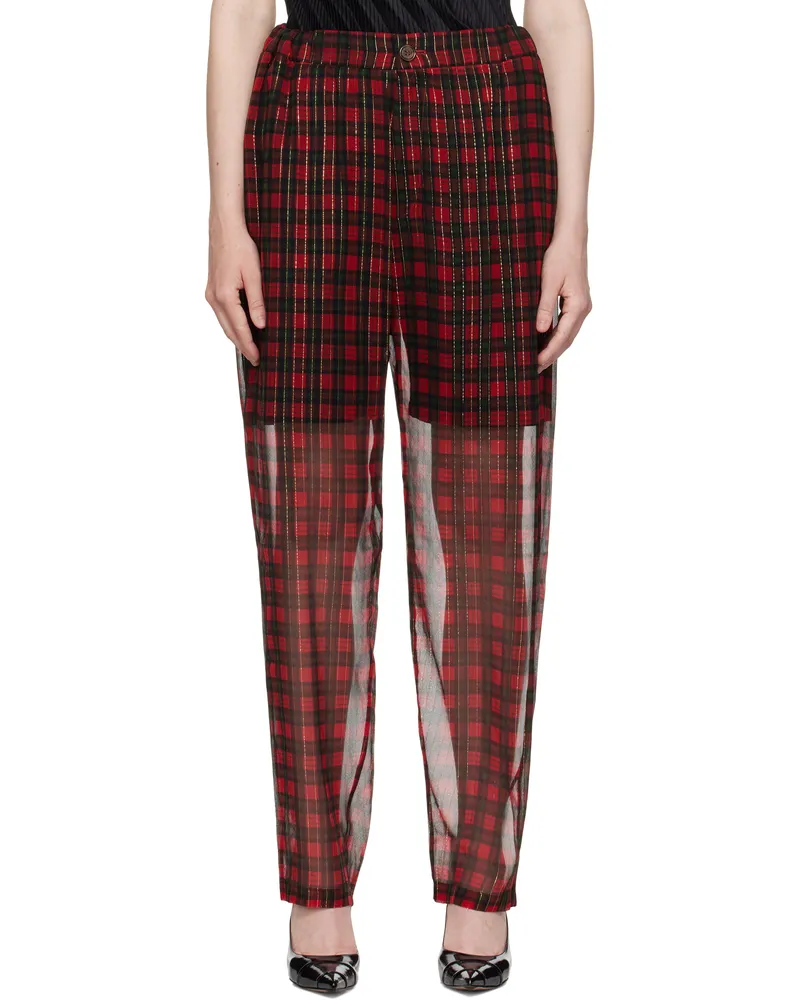 Undercover Red UC1E1507 Trousers Red