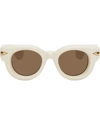 Loewe Off-White Inflated Round Sunglasses 25e