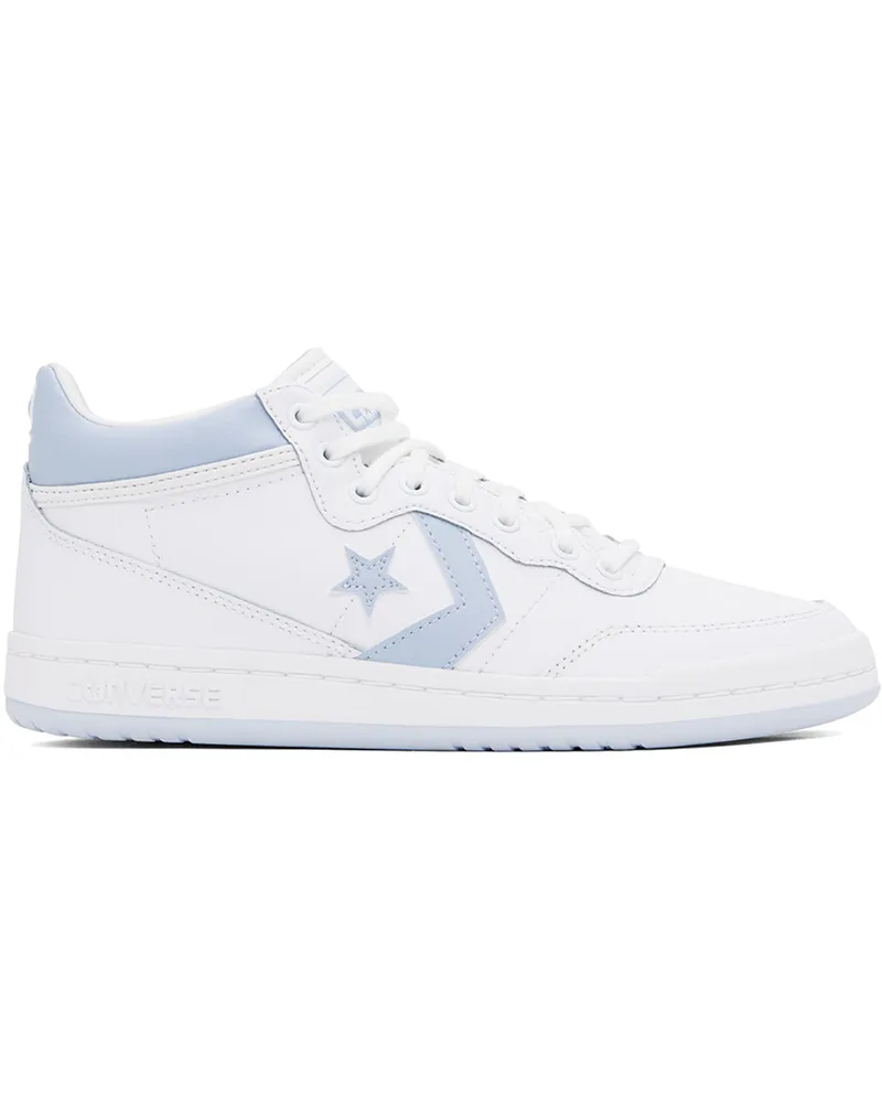 Converse White & Blue CONS Fastbreak Pro Leather & Nylon Sneakers White
