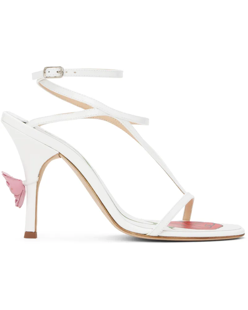 Magda Butrym White Strappy Heeled Sandals White