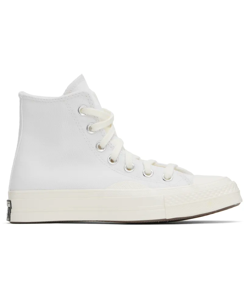 Converse White Chuck 70 Textured High Top Sneakers White