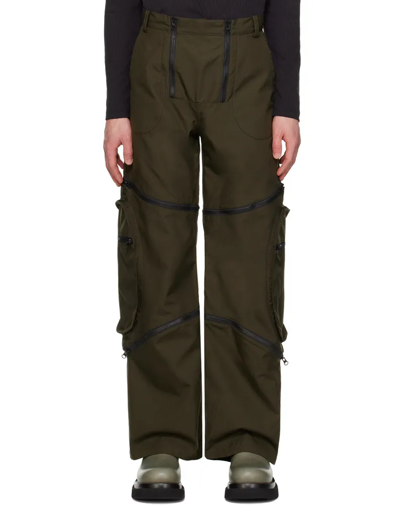 Uncertain Factor Green Ragil Cargo Pants Forest