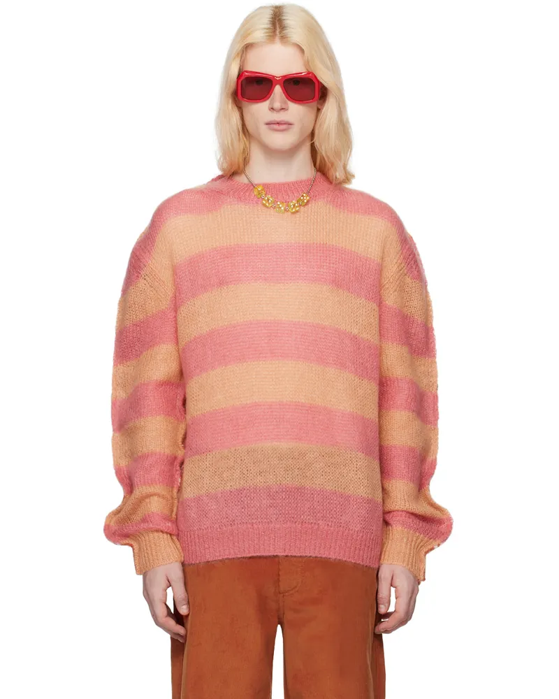 Marni Pink & Orange Mix Sweater Mxr01