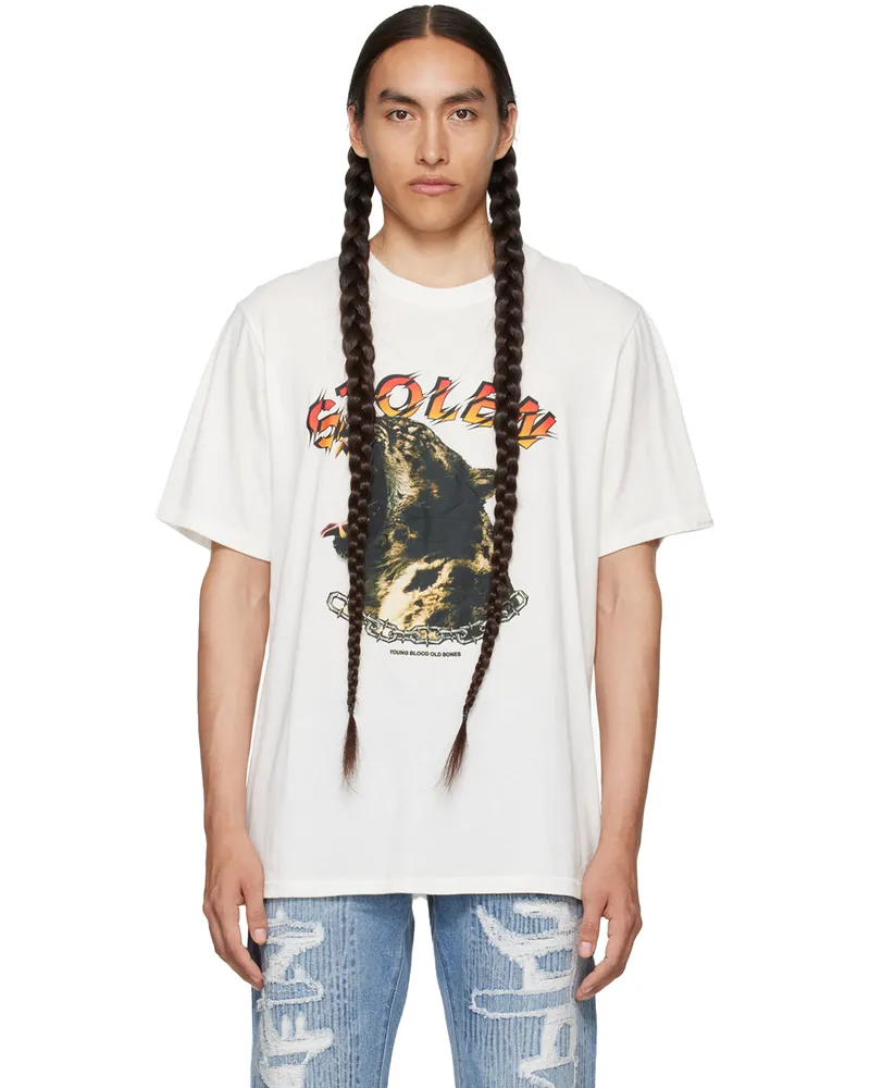 Stolen Girlfriends Club White Wild Cat T-Shirt Vintage