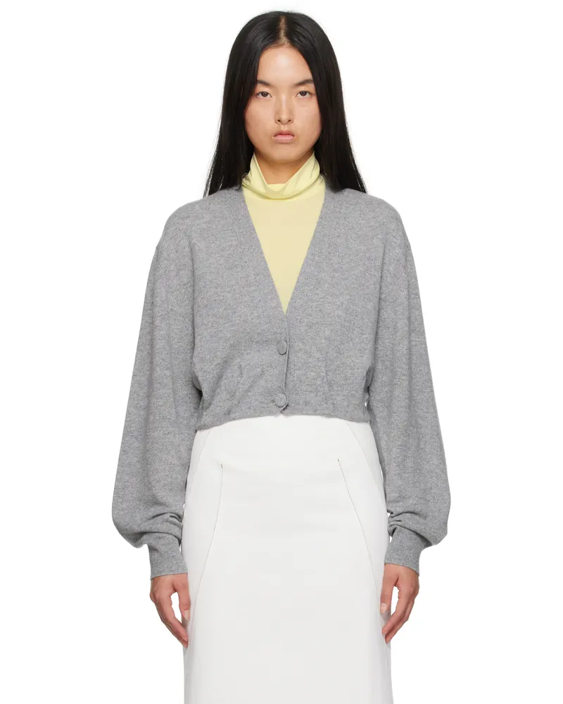 Dries van Noten Gray Cashmere Cardigan 802