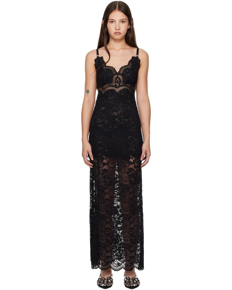 Paco Rabanne Black Long Maxi Dress P001