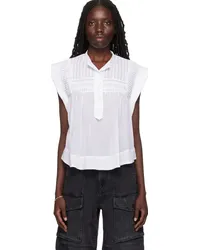 Étoile Isabel Marant White Leaza Blouse 20wh