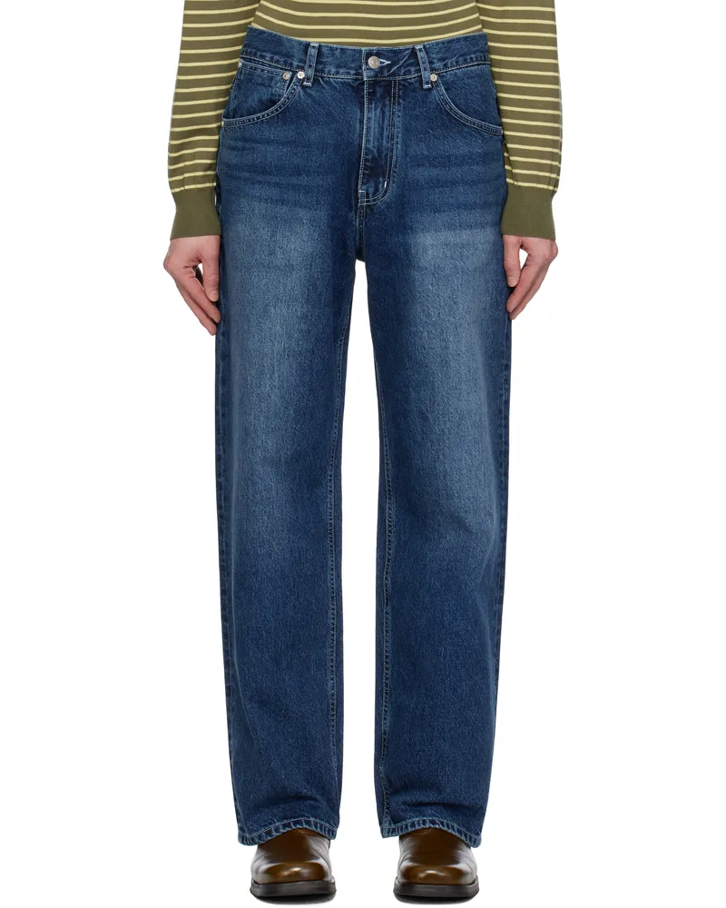 AFTER PRAY Navy Relaxed Essential Jeans Indigo