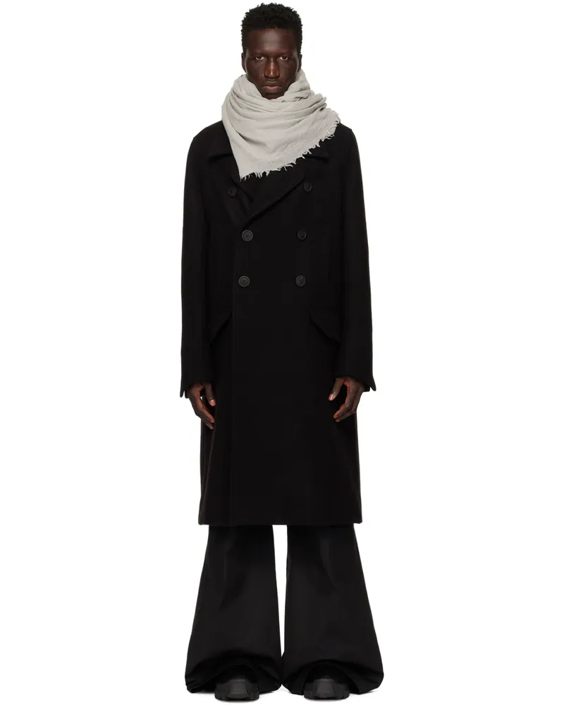 Rick Owens Black Porterville Officer Coat 09