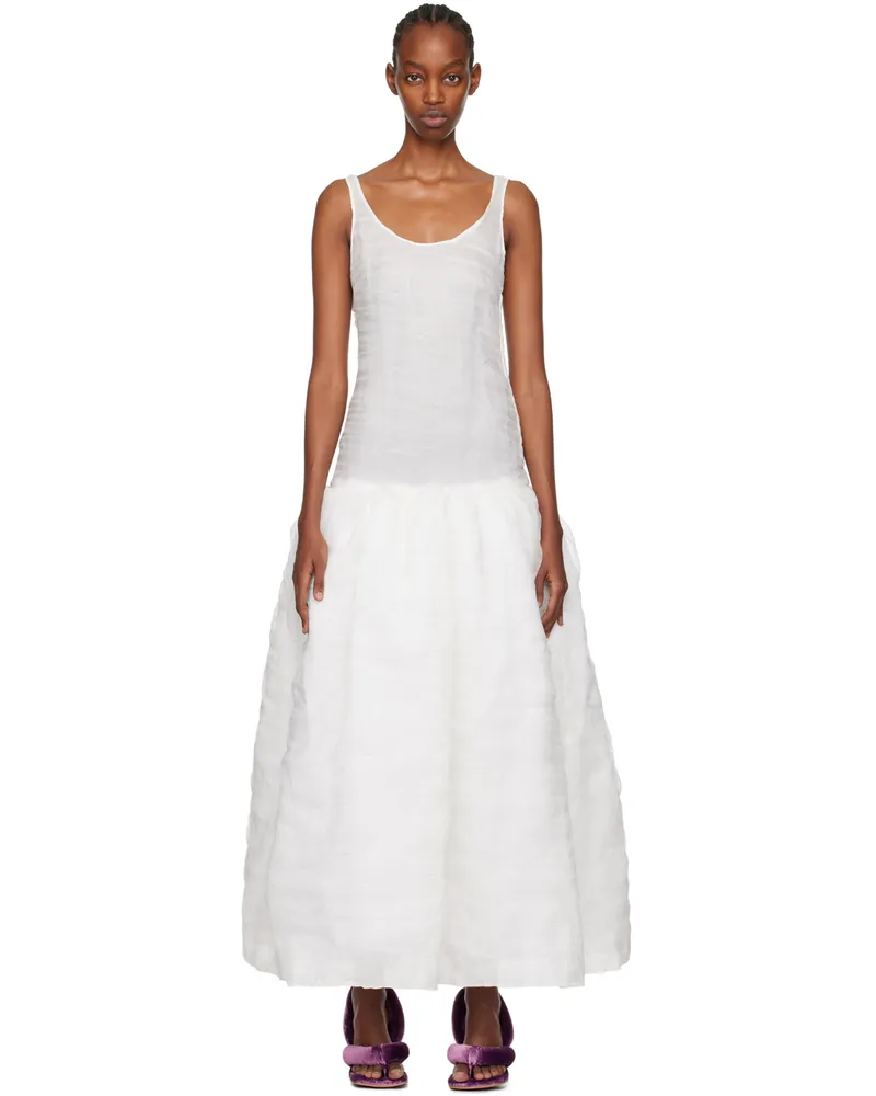YUME YUME White Puffy Maxi Dress White