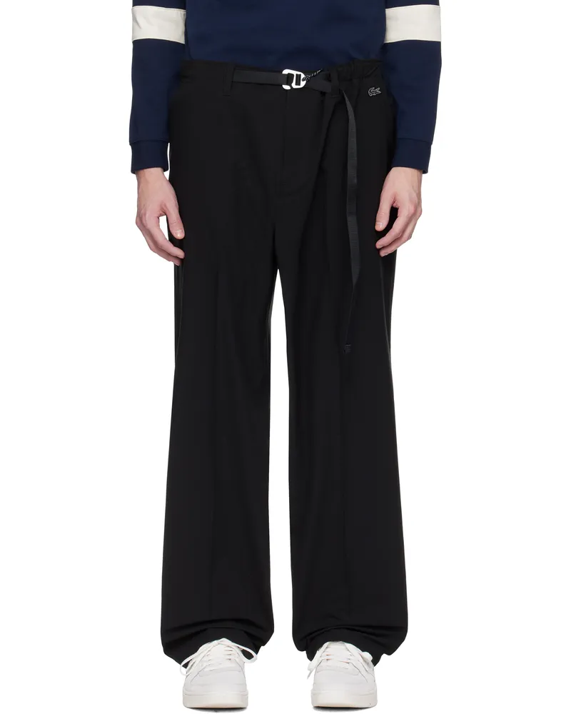 Lacoste Black Straight Cut Technical Trousers 031