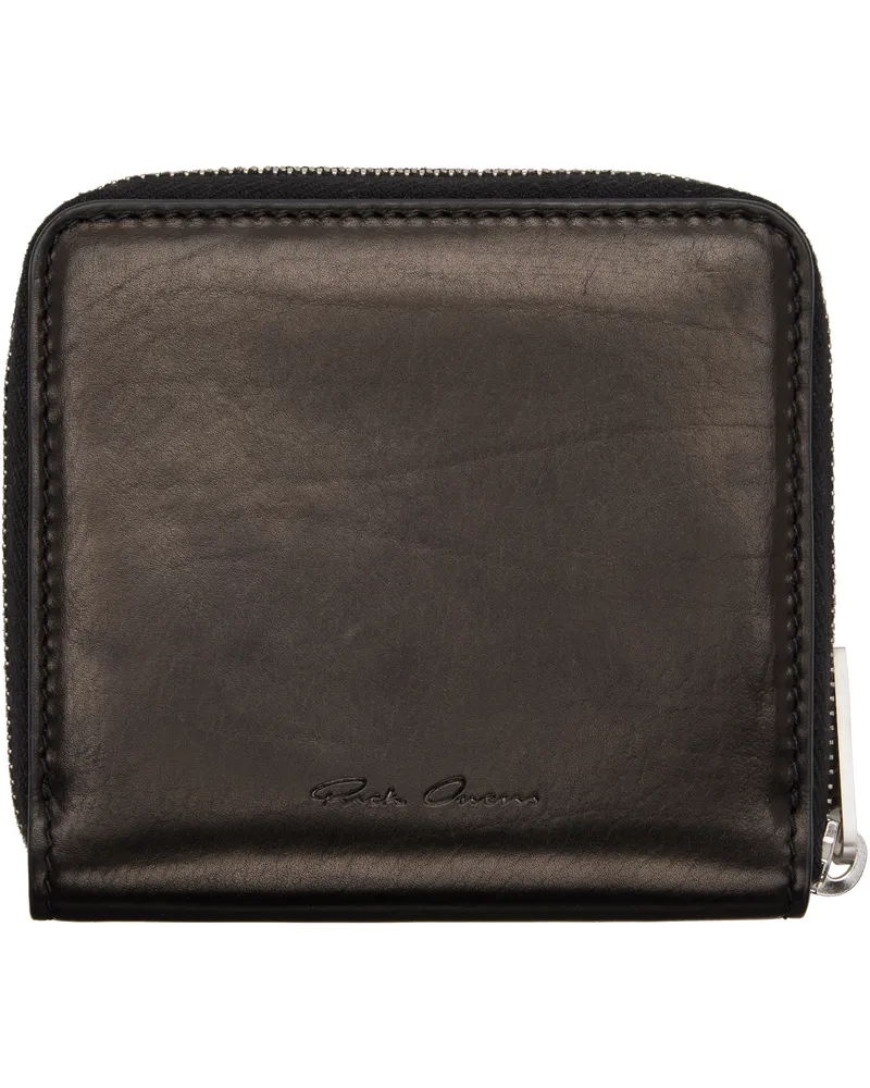 Rick Owens Black Concordians Zipped Wallet 09