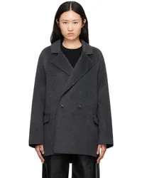 Loulou Studio Gray Gary Coat Anthracite