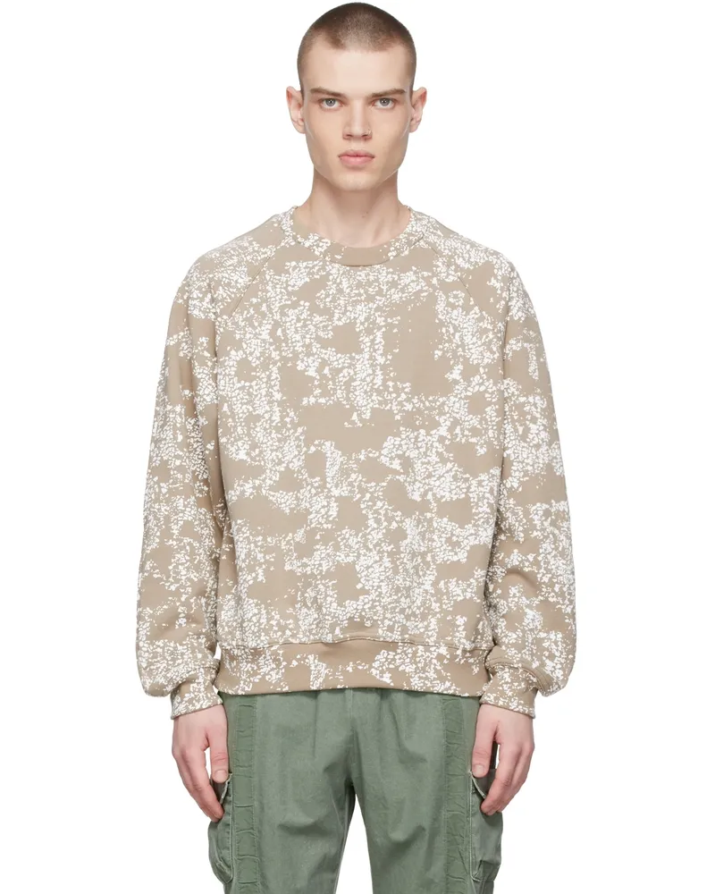John Elliott + Co Brown Cotton Sweatshirt Shark