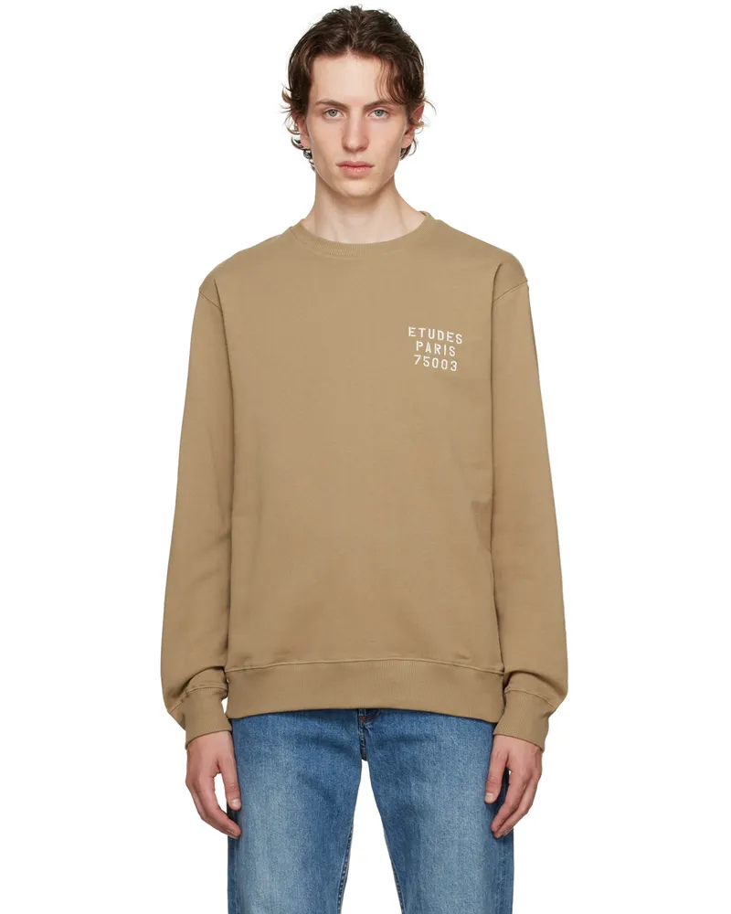 Études Studio Beige Story Small Sweatshirt Stencil