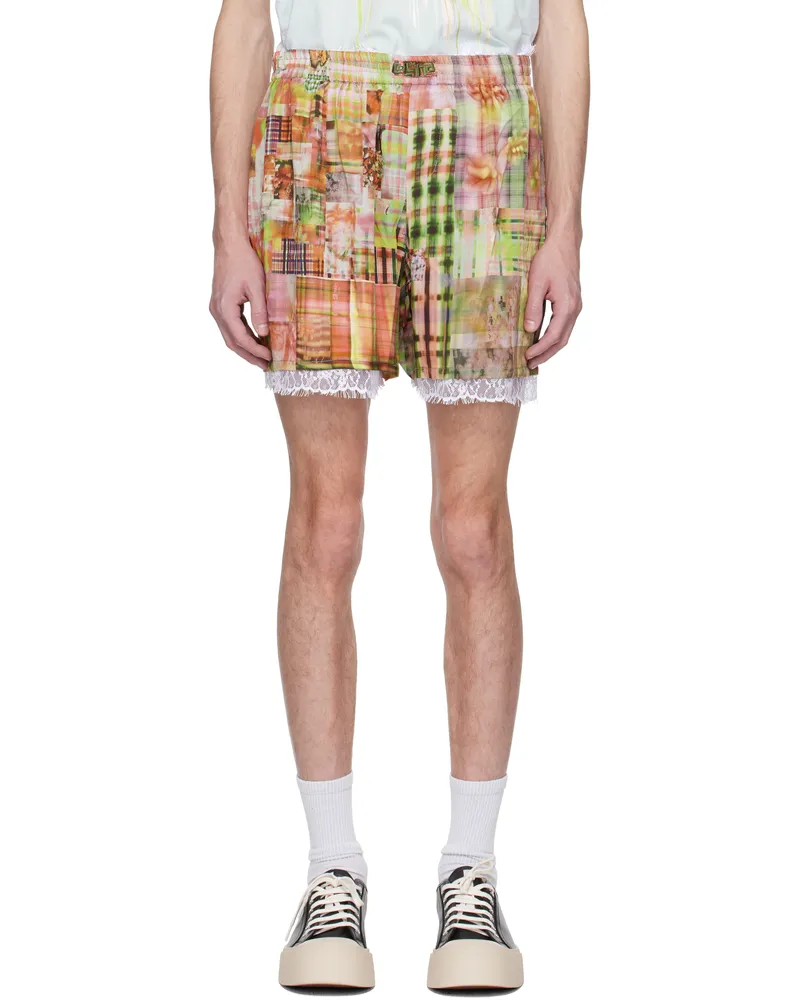 Collina Strada Multicolor Plaid Odeon Boxers Multi