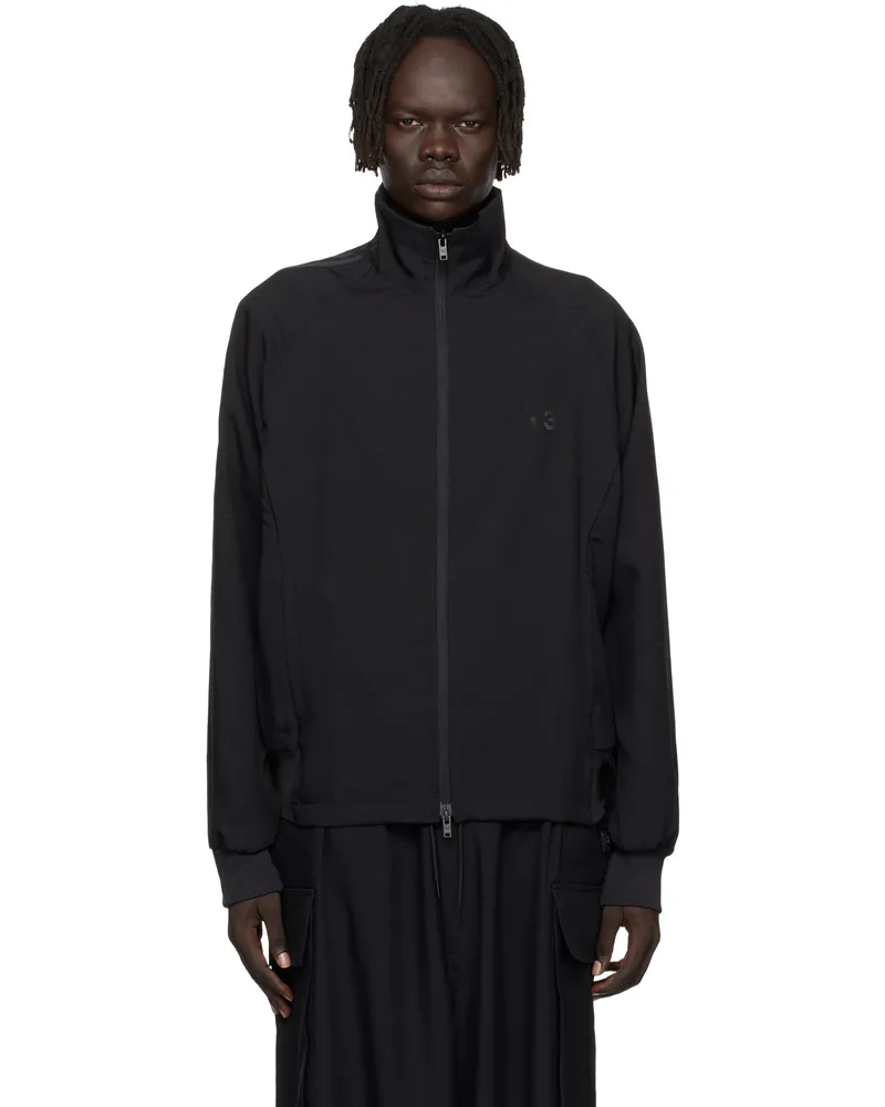 Y-3 Black Sport Uniform Track Jacket Black