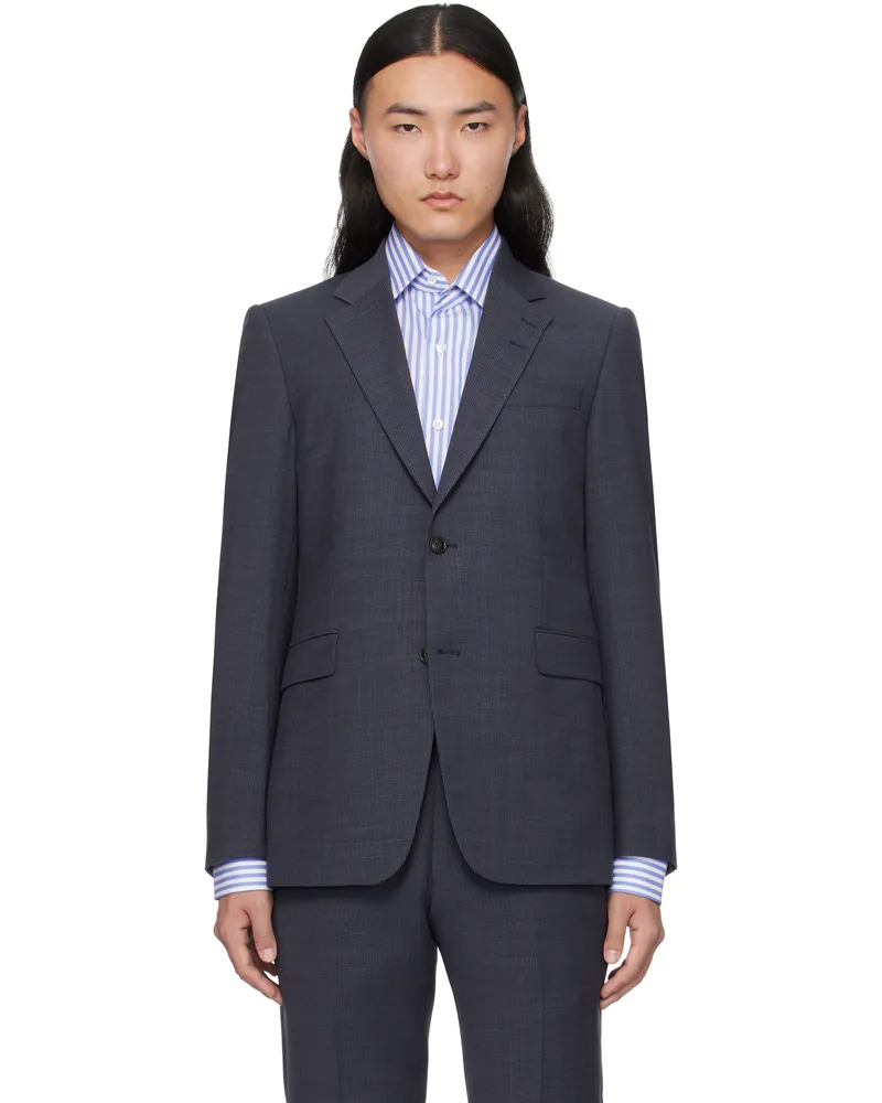 Tiger of Sweden Navy & Gray Justin Blazer 257sea