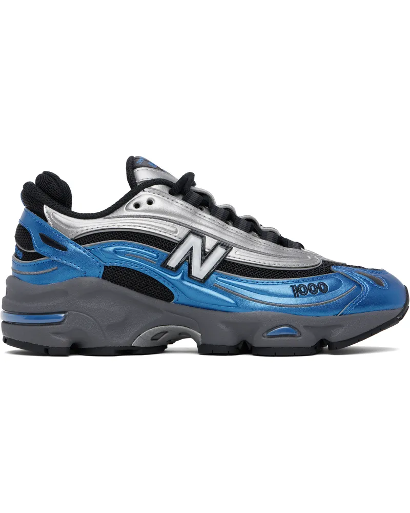 New Balance Silver & Navy 1000 Sneakers Blue