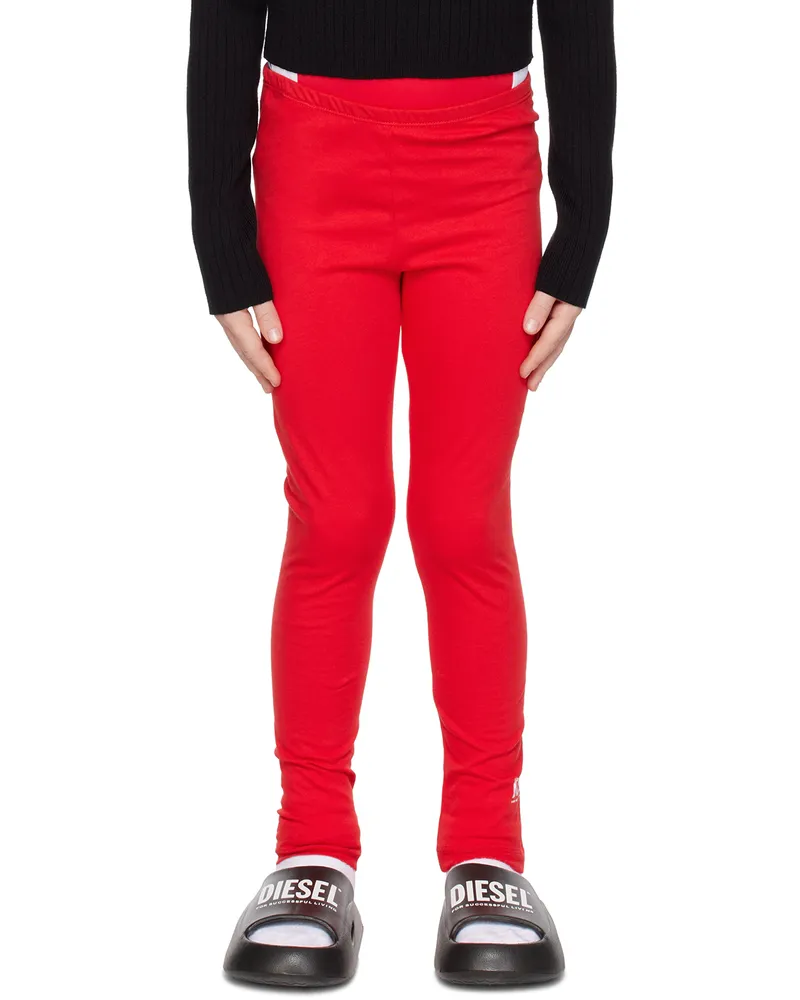 Diesel Kids Red Parity Leggings K438