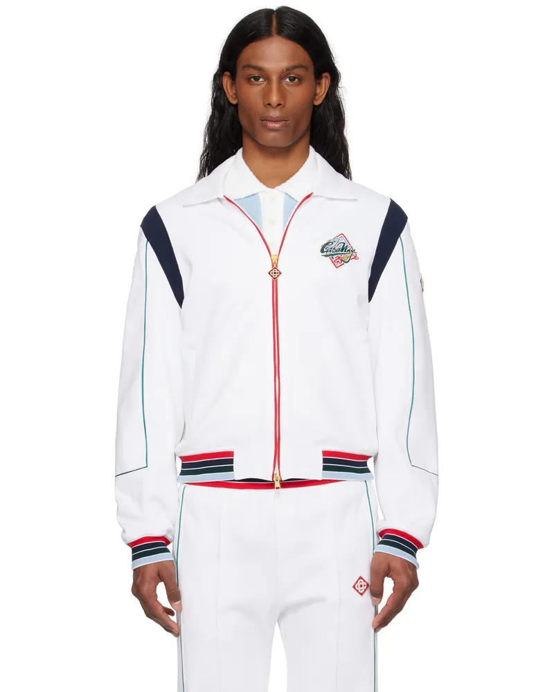 Casablanca Paris White 'Casa Way' Sports Jacket White